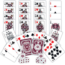 Load image into Gallery viewer, Texas A&M Aggies - 2-Pack Playing Cards & Dice Set