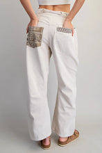 Load image into Gallery viewer, Mineral Washed Printed Patch Barrel Pants