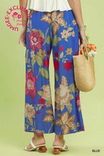 Load image into Gallery viewer, Floral Print Wide Leg Crop Pants