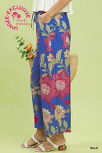Load image into Gallery viewer, Floral Print Wide Leg Crop Pants