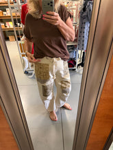 Load image into Gallery viewer, Mineral Washed Printed Patch Barrel Pants
