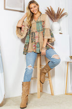 Load image into Gallery viewer, ARTISTIC FUSION OVERDYED JHABLA TOP