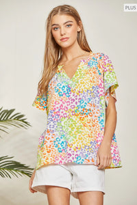 Fun Bright Print Top