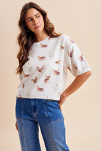 Load image into Gallery viewer, Mallard Print Loose Fit Soft Sweater Top
