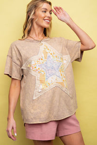 Star Patch Jersey Top