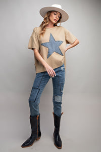 Mineral Washed Star Top