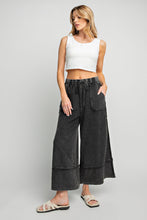 Load image into Gallery viewer, Mineral Washed wide leg Palazzo pants
