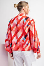 Load image into Gallery viewer, Printed puff sleeve blouse
