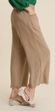 Load image into Gallery viewer, The Dianna Wide Leg Pant with Elastic Waist, Pockets, and Frayed Hem
