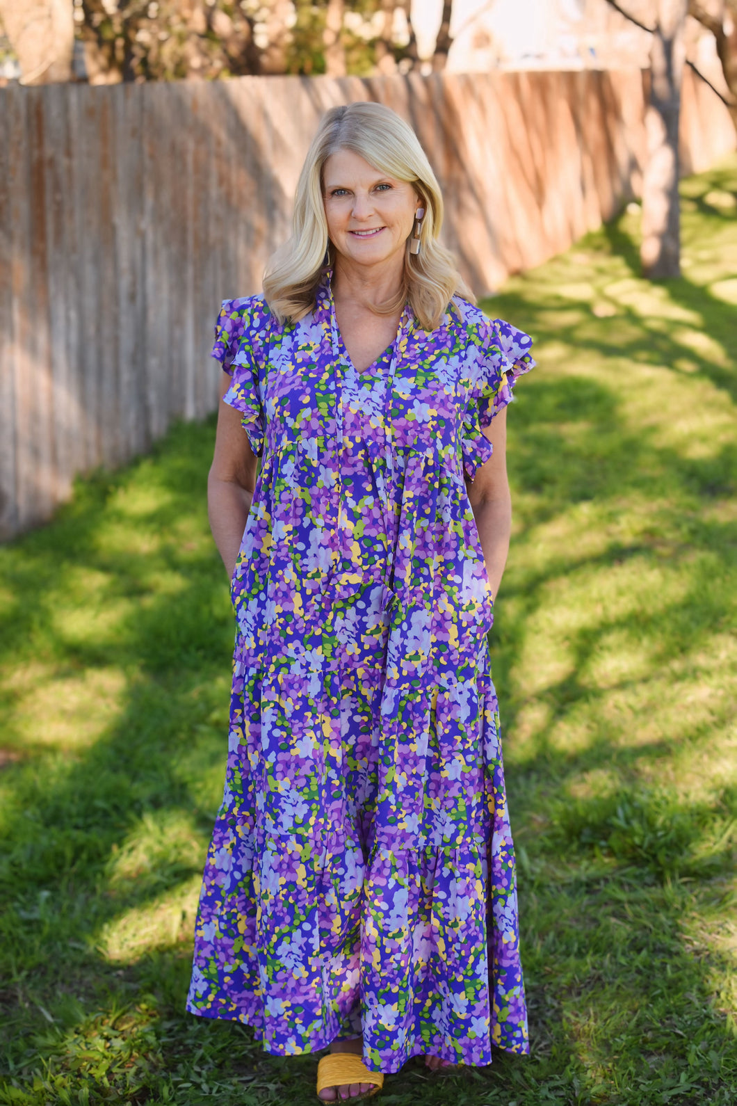 SPRING IS IN THE AIR MIDI DRESS