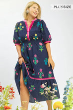 Load image into Gallery viewer, Petal Parade Print Midi Dress
