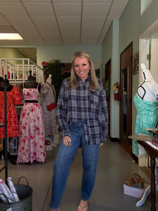 OH so soft washed plaid Tunic