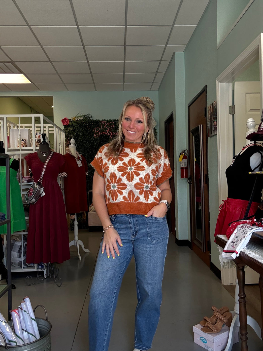 The Kristi Floral Sweater