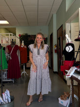 Load image into Gallery viewer, Customer Fav striped dress with adorable sleeves

