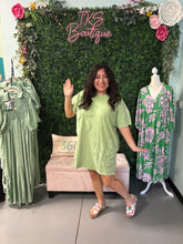 Load image into Gallery viewer, HAPPY DANCE APPLE GREEN DRESS
