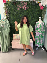 Load image into Gallery viewer, HAPPY DANCE APPLE GREEN DRESS
