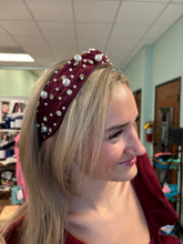 Load image into Gallery viewer, Maroon and White Headbands
