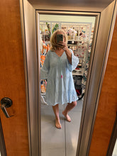 Load image into Gallery viewer, EMBROIDERY COTTON TIERED DRESS
