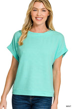 Load image into Gallery viewer, RAISED RIB CAP SLEEVE TOP
