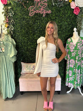 Load image into Gallery viewer, ONE SHOULDER BEAUTIFUL DRESS with BOW
