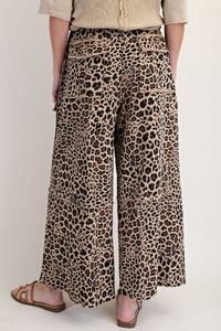 Animal print cargo pants-PREORDER