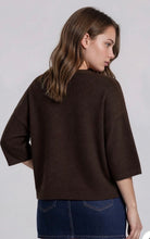 Load image into Gallery viewer, PLUS HEATHERED CREW NECK HALF SLEEVE BOXY PULLOVER
