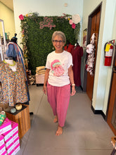 Load image into Gallery viewer, English Rose colored mineral washed barrel pants
