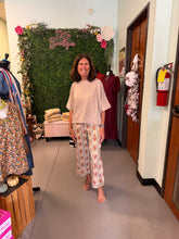 Load image into Gallery viewer, FLORAL PRINT WASHED STRETCH TWILL PANTS
