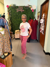Load image into Gallery viewer, English Rose colored mineral washed barrel pants
