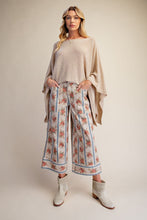 Load image into Gallery viewer, FLORAL PRINT WASHED STRETCH TWILL PANTS
