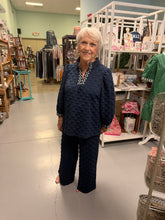 Load image into Gallery viewer, Jacquard Polka Dot Contrast Trim Set
