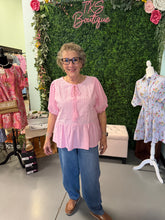 Load image into Gallery viewer, The Sharon Embroidered Peplum Blouse
