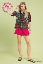 Load image into Gallery viewer, Botanic Paisley Print Puff Sleeve Top
