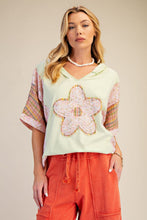 Load image into Gallery viewer, Flower and plaid hoodie
