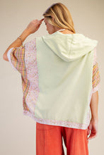 Load image into Gallery viewer, Flower and plaid hoodie
