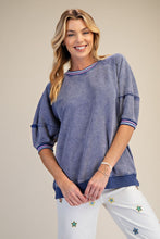Load image into Gallery viewer, Washed Terry Banded Pullover
