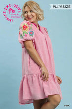 Load image into Gallery viewer, Embroidered Puff Sleeve Tiered
