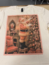 Load image into Gallery viewer, Santa decorating Tree Blinged Tee
