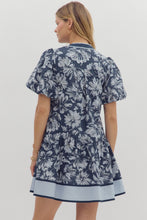 Load image into Gallery viewer, Beautiful floral blue dress
