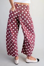 Load image into Gallery viewer, Mineral Washed Polka Dot Barrel Pants ✨

