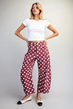 Load image into Gallery viewer, Mineral Washed Polka Dot Barrel Pants ✨
