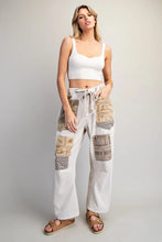Load image into Gallery viewer, Mineral Washed Printed Patch Barrel Pants
