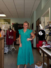 Load image into Gallery viewer, Beautiful Jade green gauze dress
