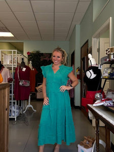 Beautiful Jade green gauze dress