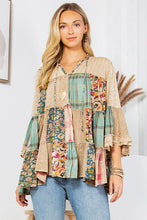 Load image into Gallery viewer, ARTISTIC FUSION OVERDYED JHABLA TOP
