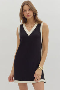 Solid Sleeveless pullover Dress