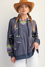 Load image into Gallery viewer, Daisy Patch Washed Terry Hoodie
