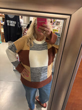 Load image into Gallery viewer, Knit color block sweater
