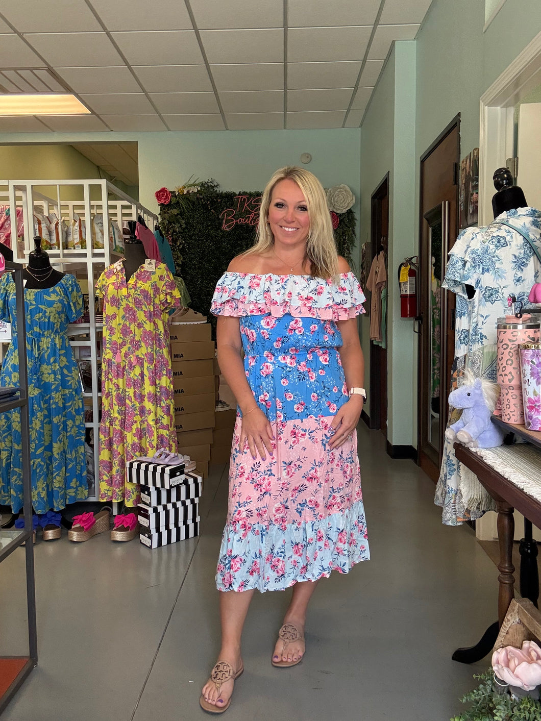 Off the Shoulder floral dress