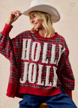 Load image into Gallery viewer, Holly Jolly oversize sweatshirt
